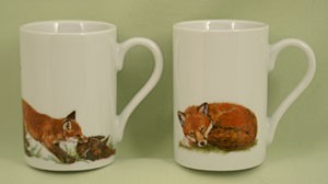 Espressotasse "Füchse 1", 2-teilig