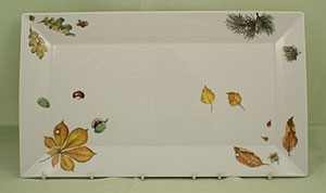 Platte "Laub" 45x28 cm